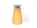 Glaskaraffe mit Edelstahldeckel  breit 1500 ml