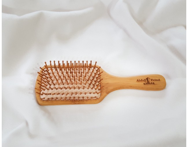 Grosse Haarbürste aus Bambus
