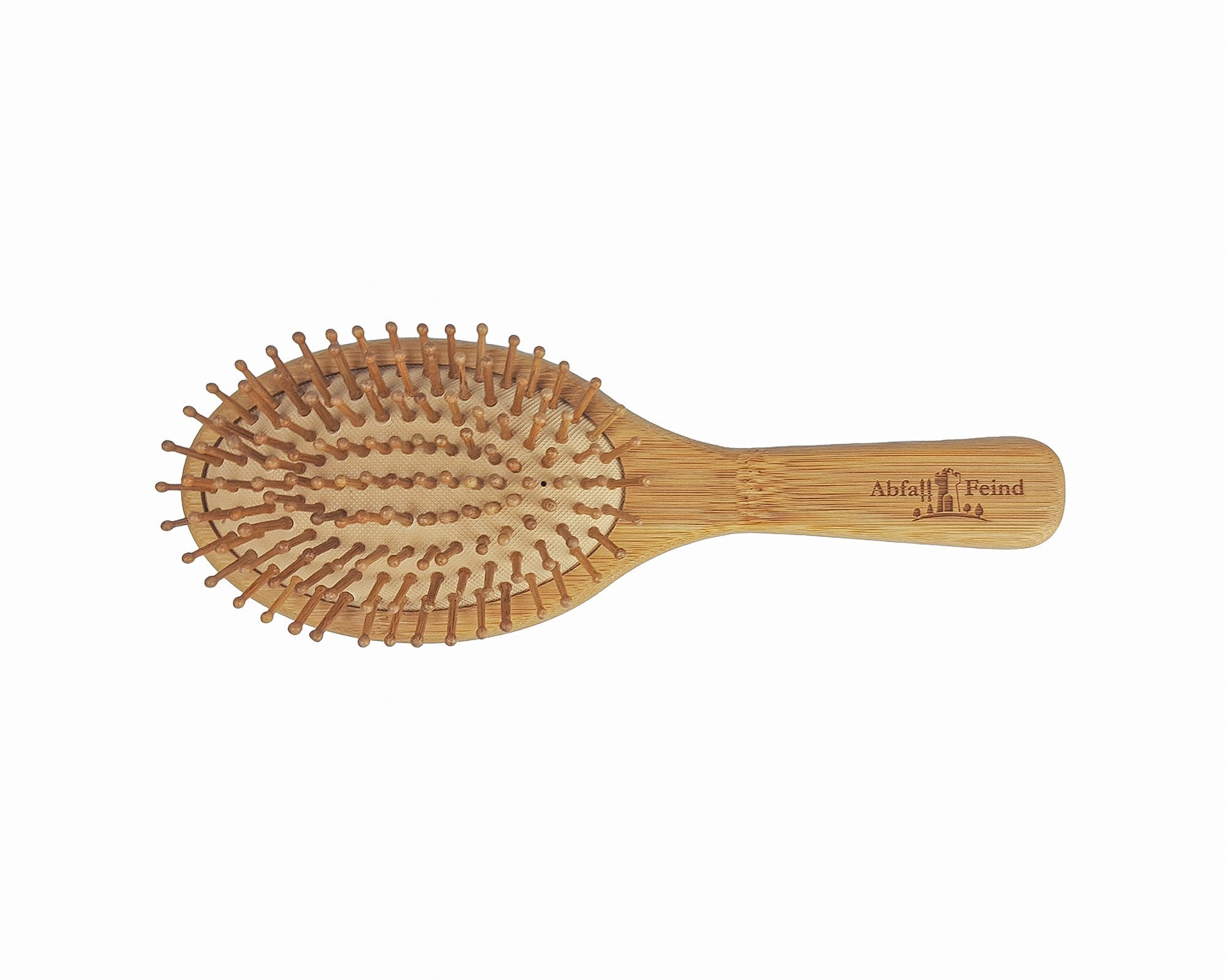 Spazzola per capelli grande e rotonda in bambù Spazzola per capelli grande e rotonda in bambù