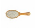 Large round metal hairbrush