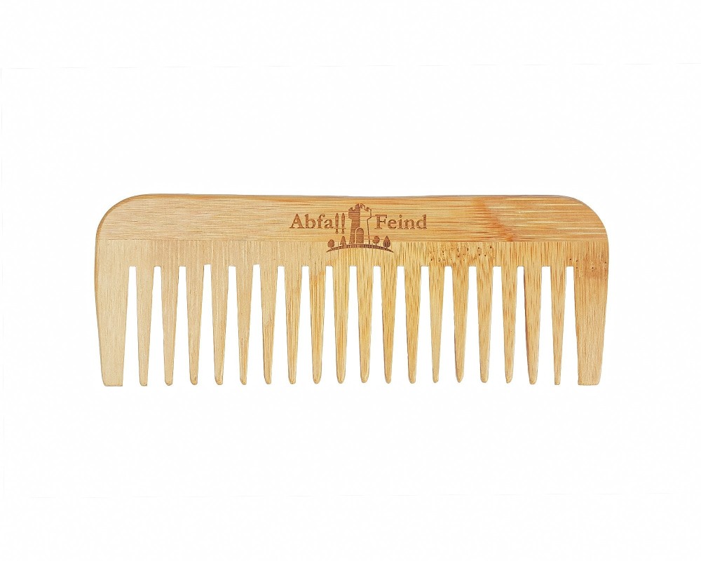 Pettine per capelli in bambù