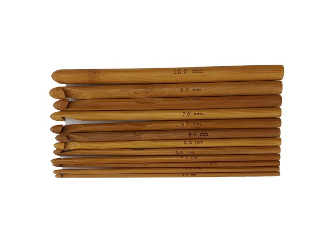 Bamboo crochet hooks