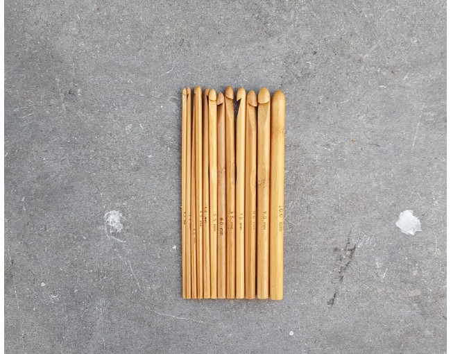 Bamboo crochet hooks