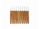 Crochet hooks bamboo and metal