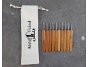 Crochet hooks bamboo and metal