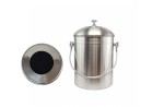 Compostiera 5 litri in acciaio inox con filtro