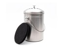 Compostiera in acciaio inox da 3 litri con filtro