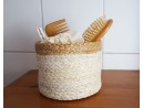 Set di 3 cestini in juta di alghe marine