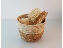 Jute seagrass basket set of 3 large