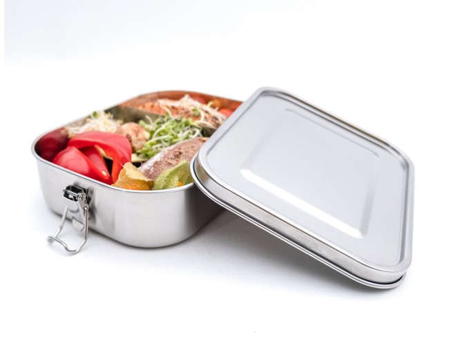 Lunch box with roll clips 1400 ml