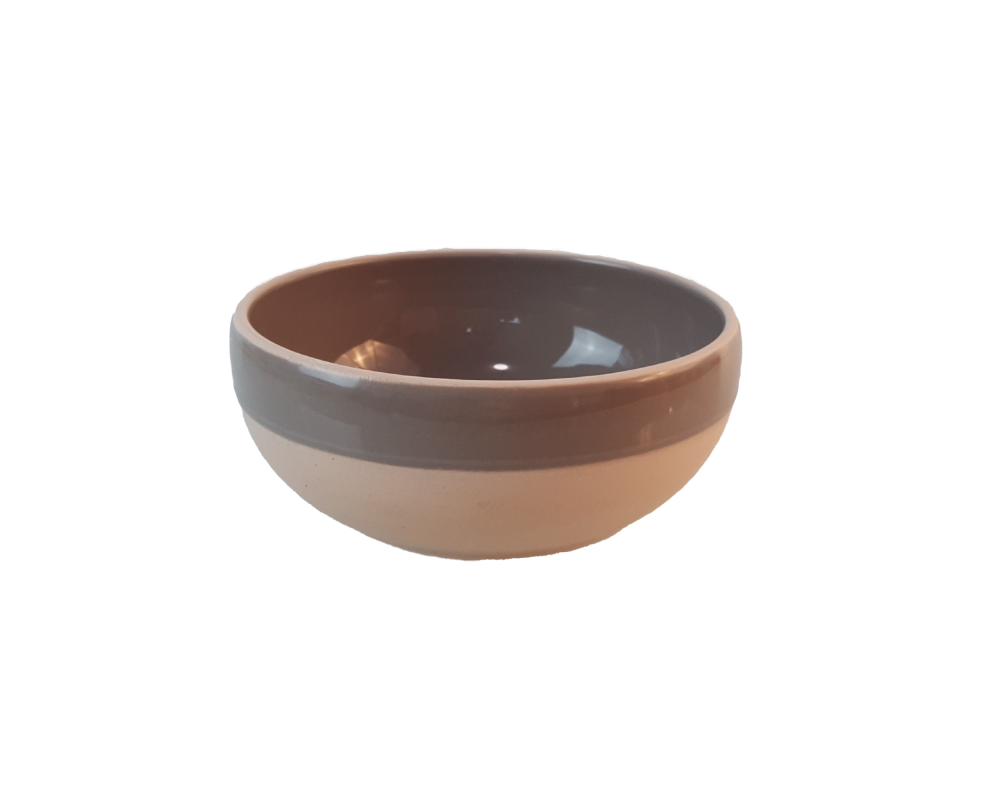 Ciotola per cereali beige-marrone