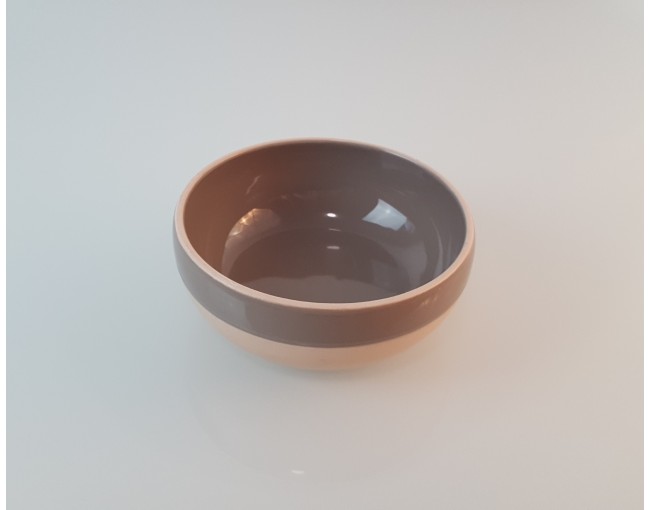 Ciotola per cereali beige-marrone