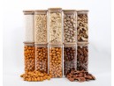 Schmale quadratische Vorratsgläser 14 cm hoch 10er Set