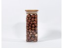 Narrow square storage jars 14 cm high set of 10