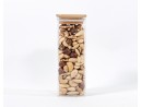 Narrow square storage jars 16 cm high set of 10