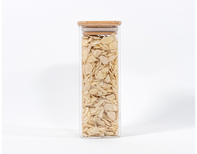 Schmale quadratische Vorratsgläser 16 cm hoch 10er Set
