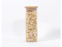 Narrow square storage jars 16 cm high set of 10