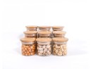 Slim round spice jars set of 9