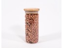 Schmale Gewürzgläser 14 cm hoch Bambusdeckel 10er Set