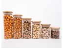 Lot de 6 bocaux de rangement minces en 6 tailles