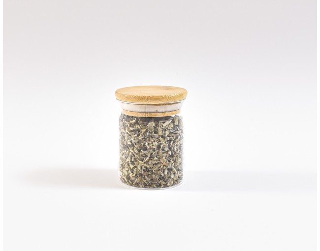 Bocaux de conservation étroits de 8 cm de haut avec couvercles en bambou, lot de 10
