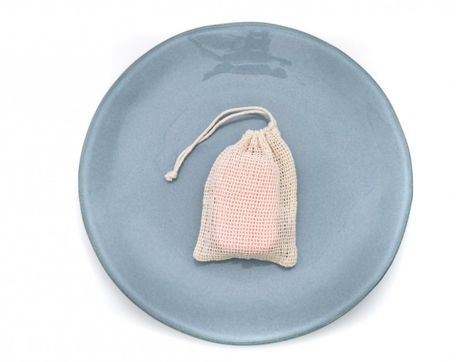 Sacchetti di sapone in cotone per la doccia, set da 4
