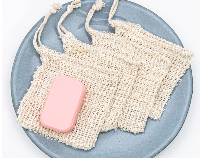 Large soap bags for showering, set of 4