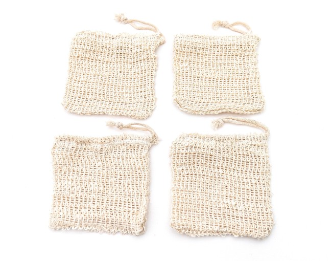 Large soap bags for showering, set of 4