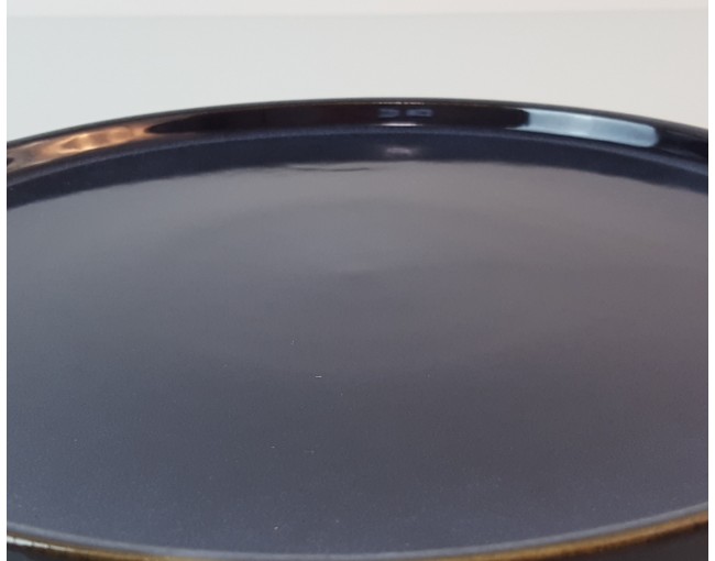 Piatto da portata in ceramica blu scuro