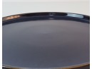 Piatto da portata in ceramica blu scuro