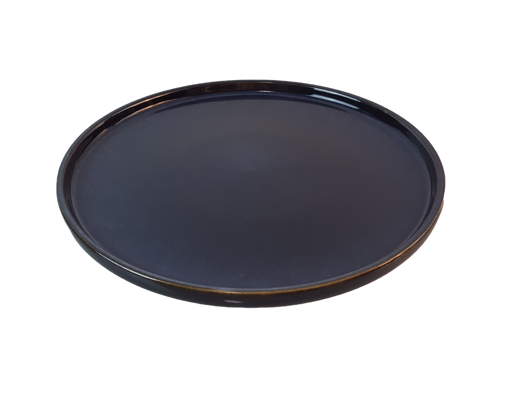 Dark blue ceramic dinner plate Dark blue ceramic dinner plate