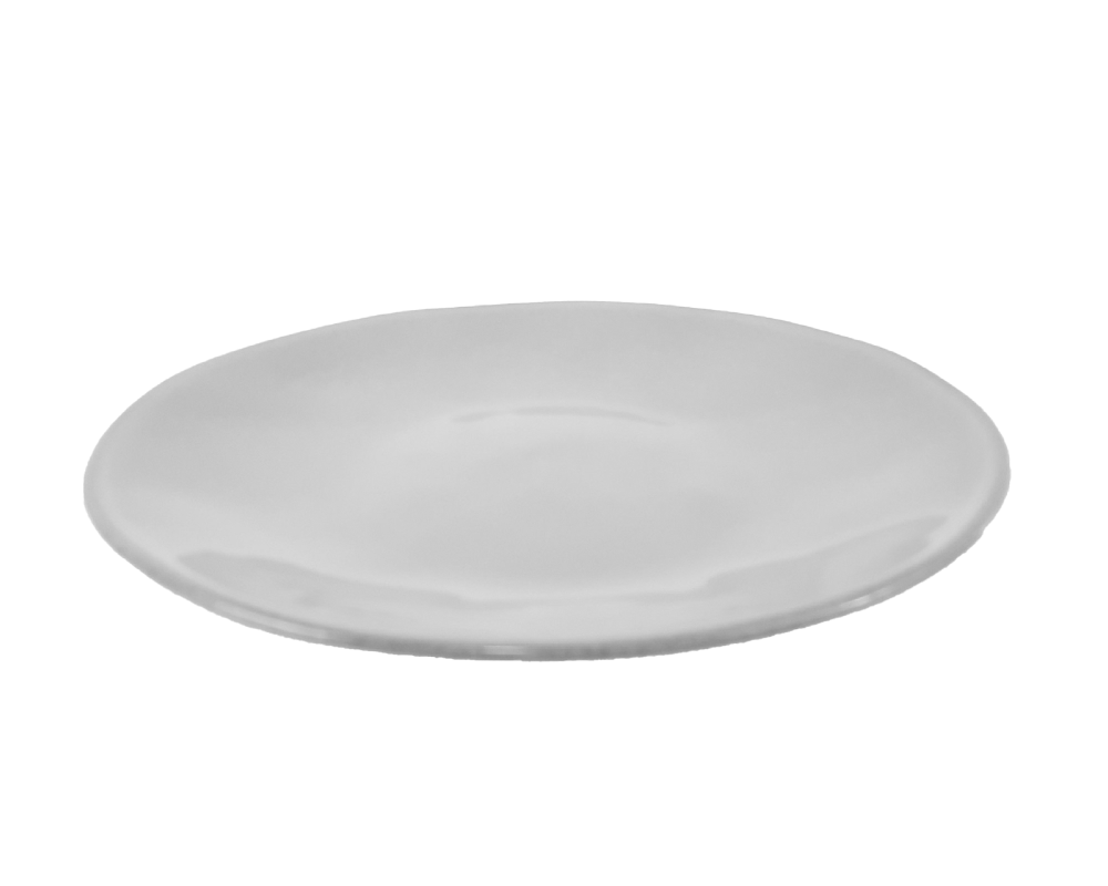 Green-blue ceramic dinner plate