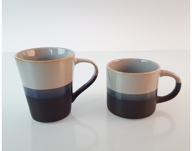 Tasse hellblaubraun 360ml