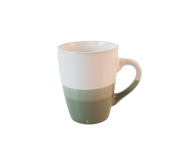 Tasse weissgrün 340ml