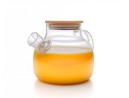Teekanne mit  Bambus-Deckel 1000 ml