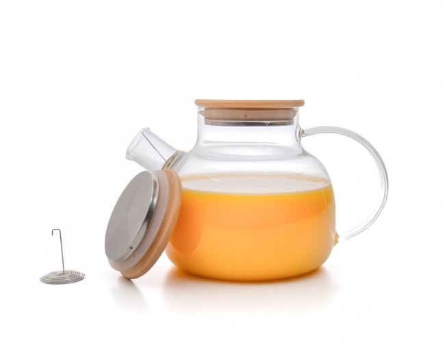 Teapot with bamboo lid 1000 ml