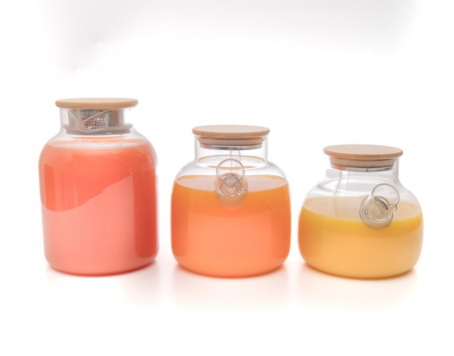 Teiera con coperchio in bambù 1400 ml