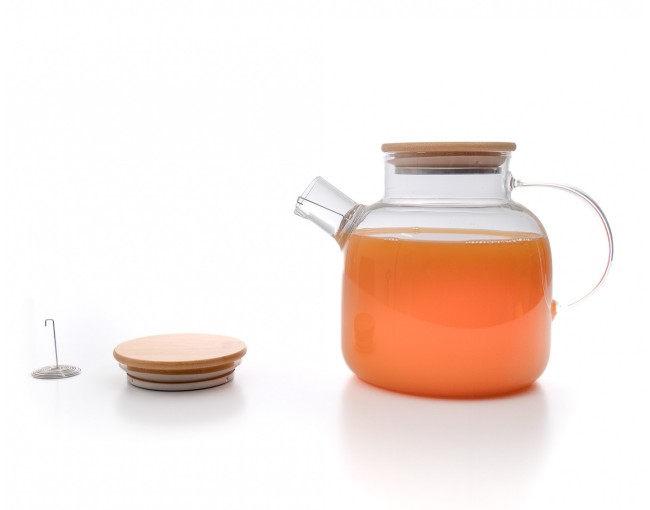Teiera con coperchio in bambù 1400 ml