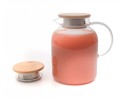 Teekanne mit  Bambus-Deckel 1400 ml