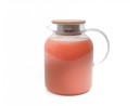 Teekanne mit  Bambus-Deckel 1400 ml
