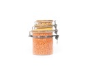 Clip-on storage jars with bamboo lids, set of 3