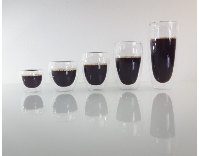 Doppelwandige 90 ml Gläser im 6er Set