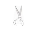 Schneiderschere Edelstahl und Aluminium 3 Finger 26cm
