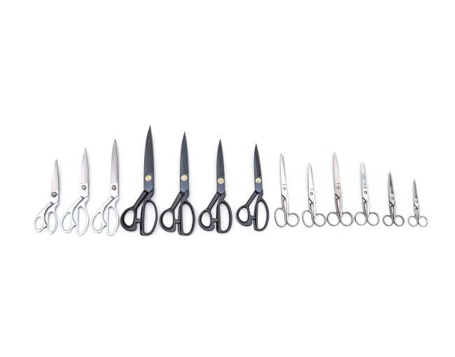 Forbici da sarto in acciaio inox e alluminio 3 dita 23cm