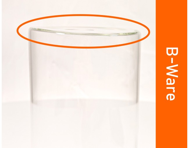 B-Stock Bocaux de conservation ronds avec couvercles en bambou individuellement