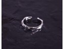 Elegant gewundener Silberring