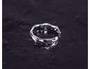 Elegant gewundener Silberring