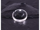 Eleganter Silberring mit matter Oberfläche