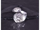 Kunstvoll gestalteter Silberring offen