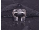 Quadratischer Silberring offen